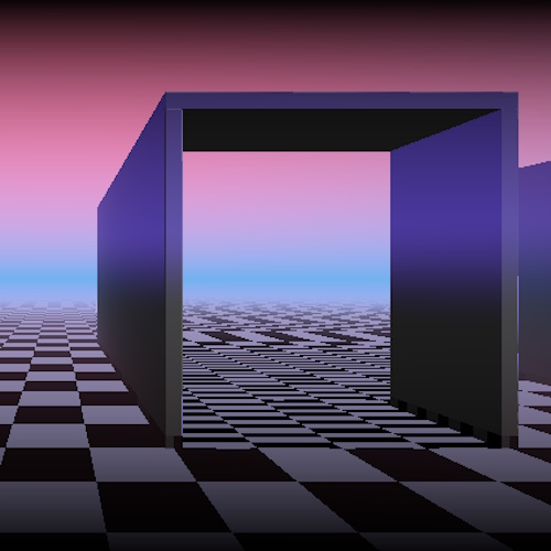 Non Euclidean Portals